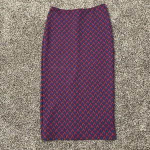 American Apparel jaquard pencil skirt